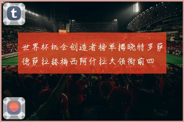 世界杯机会创造者榜单揭晓特罗萨德萨拉赫梅西阿什拉夫领衔前四